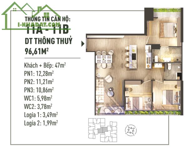 Tặng ngay 1 cây vàng khi mua căn hộ 3PN tại The Fibonan, trực tiếp CĐT giá nhỉnh 5.1 tỷ - 5