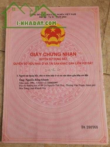 NHÀ ĐẸP- GIÁ TỐT  - Cần bán nhanh tại Phường Vạn Thạnh, Nha Trang, Khánh Hòa