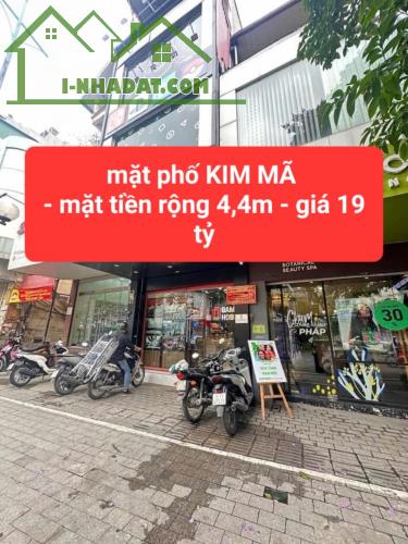 mặt phố KIM MÃ - 3 tầng - mặt tiền 4,4m - vỉa hè siêu rộng - 0859990768 - 2