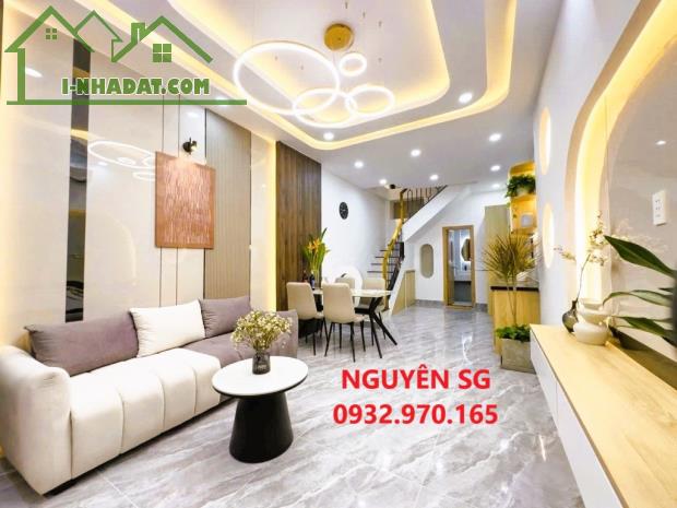 HIẾM, 3 TẦNG FULL NỘI THẤT, DT 40 M2 (3,6 x 11), HẺM 6M, 7 CHỖ ĐẬU CỬA, NGUYỄN VĂN ĐẬU, BT - 4