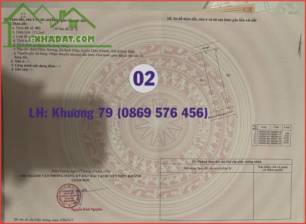 ĐẤT NÊN THỔ CƯ GIÁ RẺ TẠI DIÊN KHÁNH KHÁNH HOÀ - 3