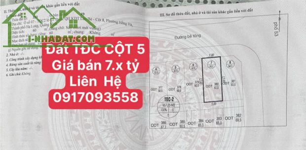 BÁN ĐẤT TDC HỒNG HÀ CỘT 5, HẠ LONG, QUẢNG NINH, GIÁ ĐẦU TƯ - 3