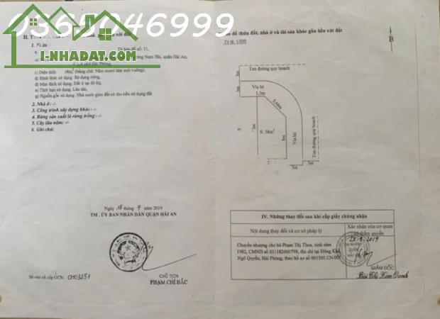 Bán 58m lô góc TĐC Đằng Hải- Nam Hải, Hải An - 2