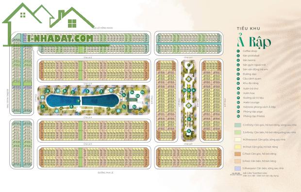 Layout phong cách Ả Rập - tiểu khu cao cấp nhất khu sông Town