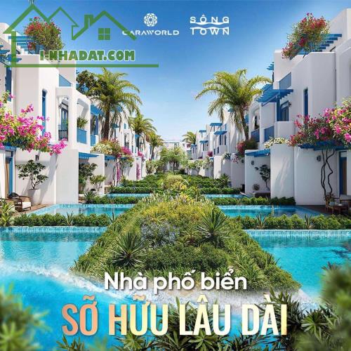 BÁN NHÀ 3 TẦNG MẶT BIỂN SỔ ĐỎ SỞ HỮU LÂU DÀI NGAY DỰ ÁN CARAWORLD CAM RANH