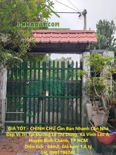 GIÁ TỐT - CHÍNH CHỦ Cần Bán Nhanh Căn Nhà Đẹp Vị Trí Tại Huyện Bình Chánh, TP HCM - 4