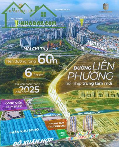 Mở bán 2 toà đẹp nhất căn hộ Global City Q.2, view sông nhạc nước, Ck đến 16%