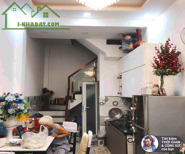 BÁN NHÀ ĐƯỜNG 20 THƯỚC. 20 M2. 4 TẦNG BTCT. NHÀ ĐẸP VÀ FULL ĐỒ. HẺM XE HƠI CÁCH 30M - 7