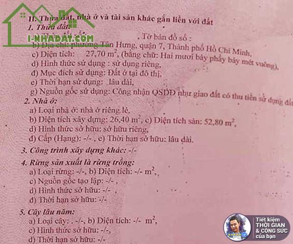 BÁN NHÀ 380 LÊ VĂN LƯƠNG. 32M2. 3.3MX9.9M. 2 TẦNG. HẺM 2.5M. HÀNG XÓM LOTTE MART - 8