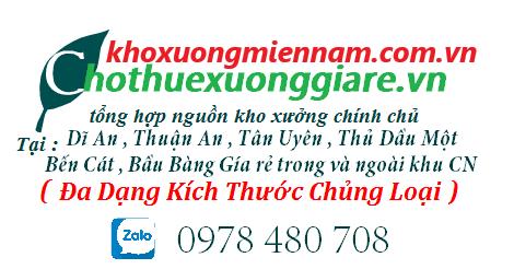 Cho thuê 6.000m2 trong Khu CN Tân Uyên Giá : 3. USD /m2