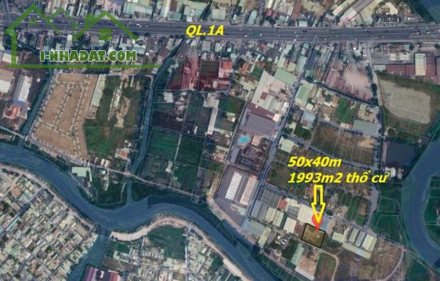 QUẬN 12, ĐẤT THỔ CƯ, THỚI AN 17A, TS 50x40m 1993m2, CHỈ 70 TỶ - 2