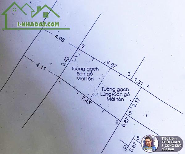 BÁN NHÀ ĐƯỜNG 20 THƯỚC. 28M2. 3.5MX7.5M. NỞ HẬU. HẺM THÔNG 4M. NHÀ NÁT. TIỆN XÂY MỚI - 2