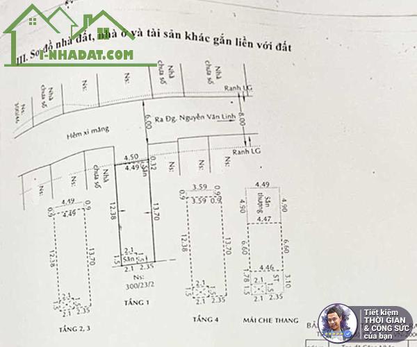 BÁN NHÀ HẺM XE HƠI 6M NGUYỄN VĂN LINH. 63M2. 4.5MX14M. NHÀ 5 TẦNG SIÊU ĐẸP. VỊ TRÍ VIP - 9