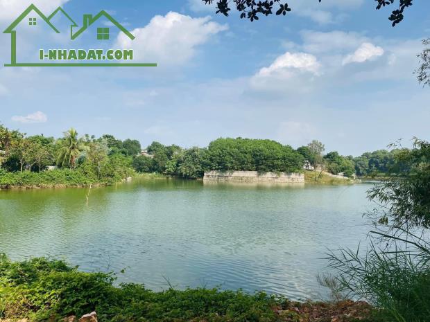 Bán 1472m2 đất mặt Hồ ở Chương Mỹ cách QL21 chỉ 700m xây dựng homestay được luôn. - 2