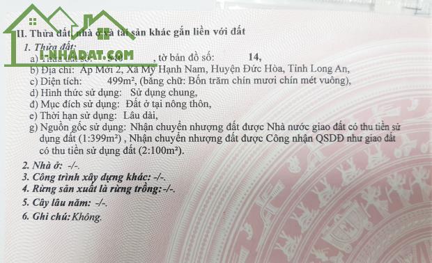 Chính Chủ Cần Bán Lô Đất Vị Trí Đẹp Tại Long An - 1