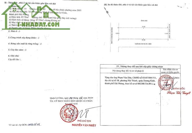 Bán đất diện tích 176m MT9m lô góc siêu đẹp GIÁ 7.8 tỉ tại Thiên Lôi - Trực Cát