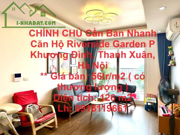 CHÍNH CHỦ Cần Bán Nhanh Căn Hộ Riverside Garden P Khương Đình, Thanh Xuân, Hà Nội - 4
