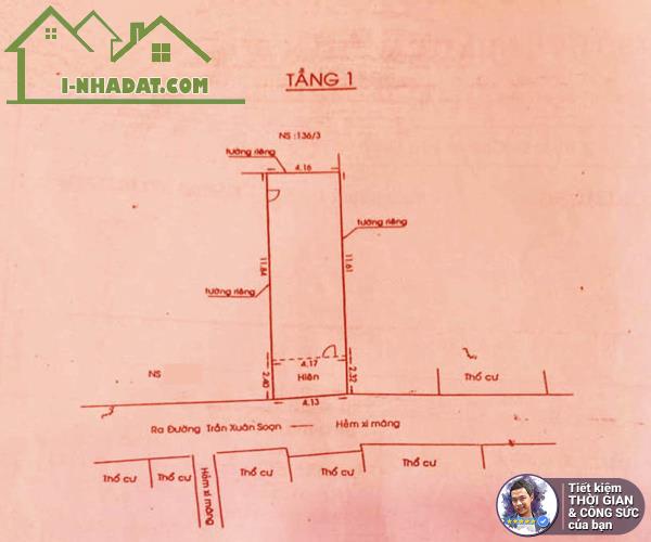 BÁN NHÀ TRẦN XUÂN SOẠN. VỪA Ở KINH DOANH VỪA CÓ PHÒNG TRỌ. 58M2. HẺM 3.3M. SÁT QUẬN 1 - 1