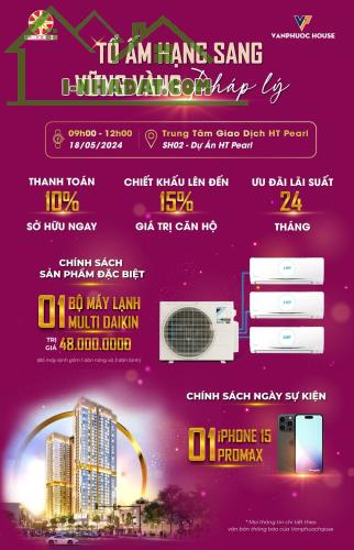 Chỉ hơn 32tr/m2 sở hữu ngay Căn hộ cao cấp chuẩn Nhật HT Pearl 2PN 65m2 - 3