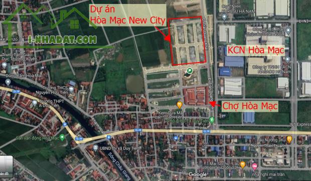 Quỹ hàng độc quyền dự án KĐT Hòa Mạc New City giá chỉ 19tr/m DT 100m2 sổ đỏ từng lô - 4