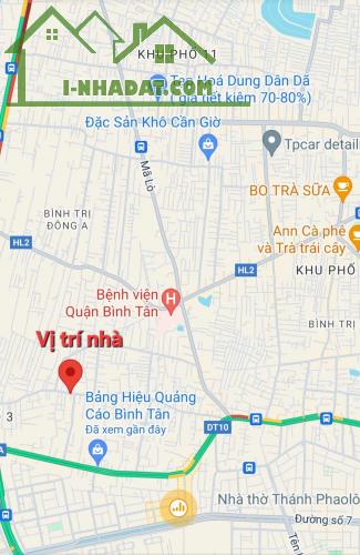 HÀNG HÓT BÌNH TÂN - NHÀ VỪA Ở VỪA CHO THUÊ - DT 72M2 - CHỈ NHỈNH 3 TỶ. - 2