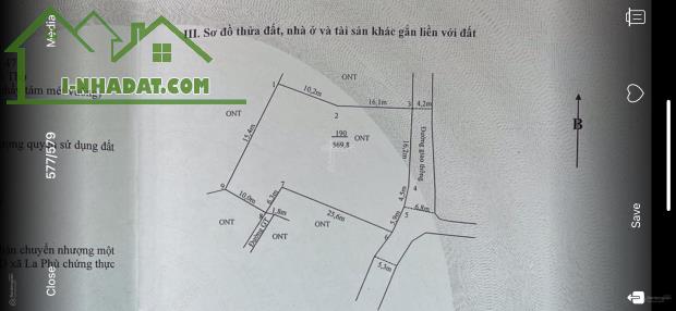 CHÍNH CHỦ BÁN 570M2 ĐẤT THỔ CƯ GIÁ TỐT NHẤT KHU VỰC THANH THỦY-CÓ NGUỒN NƯỚC NÓNG. - 1