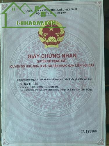 ĐẤT CHÍNH CHỦ - GIÁ TỐT - Vị Trí Đắc Địa Tại Xã Đinh Trang Hòa, Huyện Di Linh, Lâm Đồng