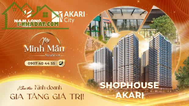 Cho thuê Căn hộ, căn hộ sân vườn, shophouse mặt bằng kinh doanh Akari Nam Long, Võ Văn - 2