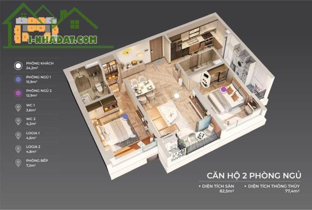 Sở Hữu Ngay Căn Hộ Cao Cấp The Sang Residence nhìn ra Biển Mỹ Khê - Căn 2 Phòng Ngủ - 4