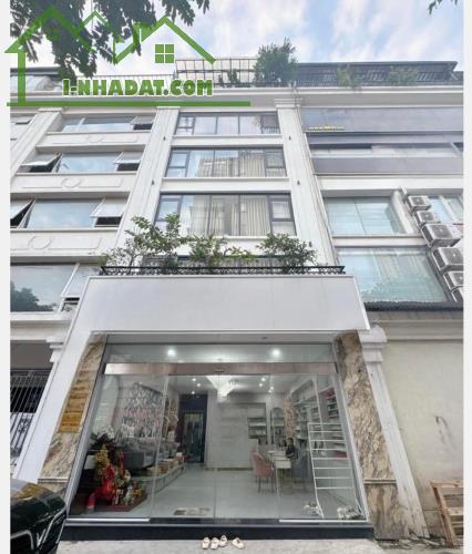 Nhà mới cách 8m ra phố Trần Bình 7 tầng 80m2, MT 6.6m thang máy đang kinh doanh thu 300tr