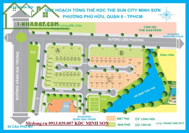 KDC Minh Sơn 300m2 35tr/m2 The Sun City Minh Son, Giảm Giá Thương Lượng Mạnh