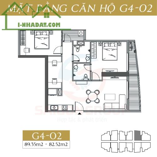 Bán căn hộ 82m2 le grand jardin tòa G4, G5 bc hướng TB sài đồng, long biên - 4