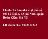 Chính chủ bán nhà mặt phố số 103 Lê Duẩn, P.Cửa Nam, quận Hoàn Kiếm, Hà Nội