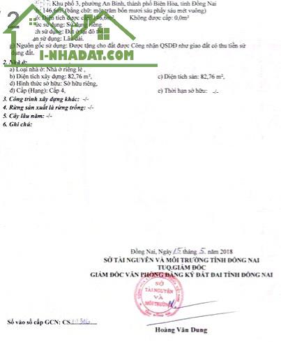 BÁN RẺ NHÀ ĐẤT AN BÌNH 1TRỆT 1LẦU, SỔ HỒNG RIÊNG THỔ CƯ, ĐƯỜNG OTO GẦN CHỢ - 1