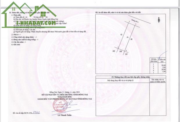 Saigonland Cần bán nền Nhà Phố Khu Dân Cư Phước An Long Thọ Nhơn Trạch - Gần đường Nguyễn - 1