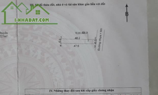 Bán lô đất thổ cư 287m2, ngay trung tâm Tóc Tiên BR-VT(6x48). chỉ 1,55 tỷ