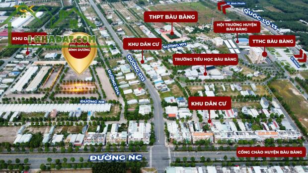 Sở hữu đất nền TTL Mall ngay TTHC BÀu BÀng chỉ với 295 triệu