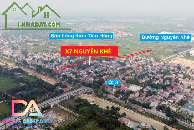 ✅Bán đất đấu giá X7 Tiên Hùng Nguyên Khê Đông Anh đường ô tô tránh - 5