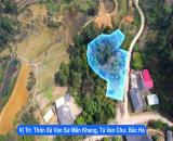 Mảnh đất rộng 1200m2 ở Tả Van Chư, Bắc Hà, Lào Cai cần bán, view thung lũng, giá 1.X