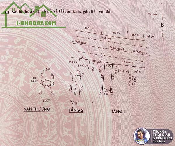 BÁN NHÀ ĐƯỜNG SỐ 85.61M2. 4MX15M. NỞ HẬU. ĐƯỜNG 14M. NHÀ 3 TẦNG. CÓ DÒNG TIỀN 30TR/THÁNG - 4