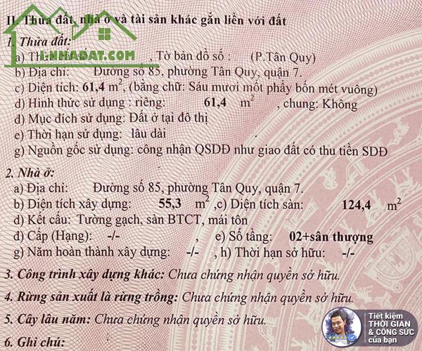 BÁN NHÀ ĐƯỜNG SỐ 85.61M2. 4MX15M. NỞ HẬU. ĐƯỜNG 14M. NHÀ 3 TẦNG. CÓ DÒNG TIỀN 30TR/THÁNG - 3