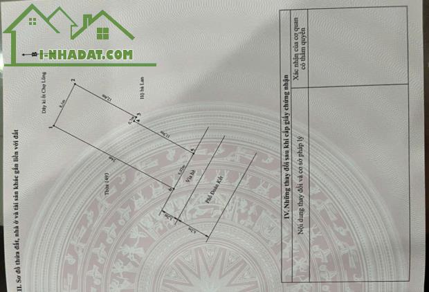 Bán lô đất mặt đường DT 183 M  Đoàn kết chợ Lũng Hải An