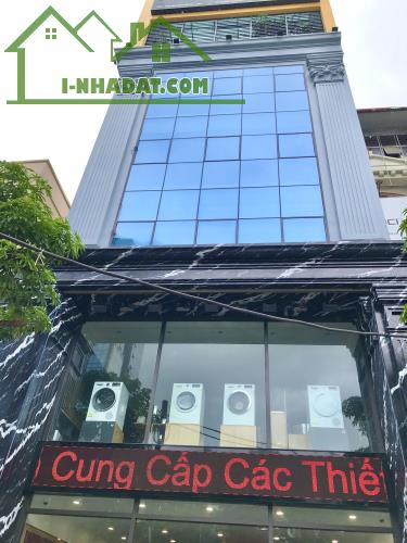 Bán Nhà Hoàng Quốc Việt Mặt Tiền 8.4m Showroom 7 Tầng 3 thoáng Thang Máy Giá 132 Tỷ