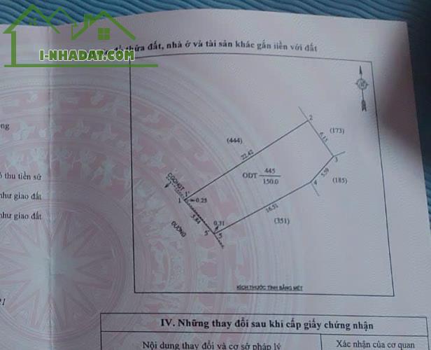 Bán 150m2 ngõ Nguyễn Chí Thanh- Khối 11 Quán Bàu