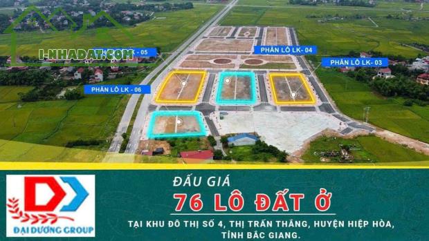 Đấu giá Khu dân cư số 4- TT Thắng- Hiệp Hoà- BG giá F0