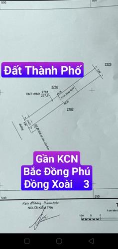 Đất TP Đồng xoài. Gần KCN Đồng Xoài 3 và Bắc Đồng Phú. 5x44m=220m2, 285 triệu - 2