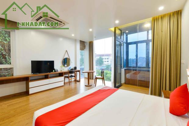 APARTMENT MẶT PHỐ NGUYỄN KHOÁI-99M2-9 TẦNG HẦM-MT 5,5M-LÔ GÓC 3 THOÁNG-DÒNG TIỀN 90 TRIỆU/