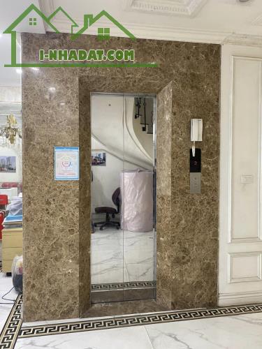 BÁN NHÀ MẶT PHỐ HỒNG TIẾN,VỈA HÈ 6M,DIỆN TÍCH 125M X 6 TẦNG,THANG MÁY + NỘI THẤT NHẬP KHẨU
