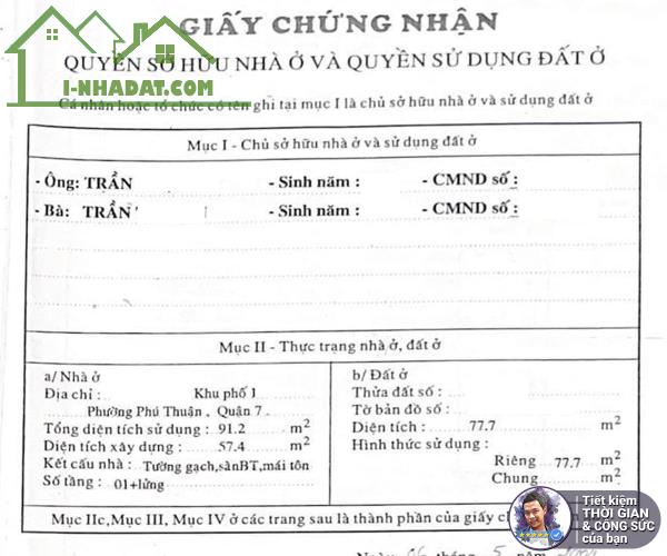BÁN NHÀ DIỆN TÍCH SIÊU KHỦNG 78M2. 2 TẦNG.HẺM 3M. KHU DÂN CƯ HIỆN HỮU. NỘI THẤT NHƯ MỚI - 2