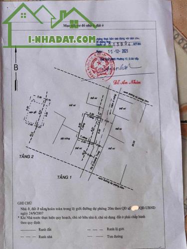 Bán nhà Nguyễn Duy Cung GV, 24m2, 1 lầu, 3 Phòng ngủ, N6m, giá chỉ 2.x tỷ - 4
